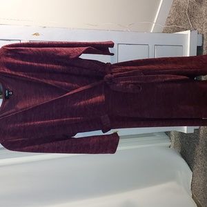 Cranberry faux wrap dress 2X
